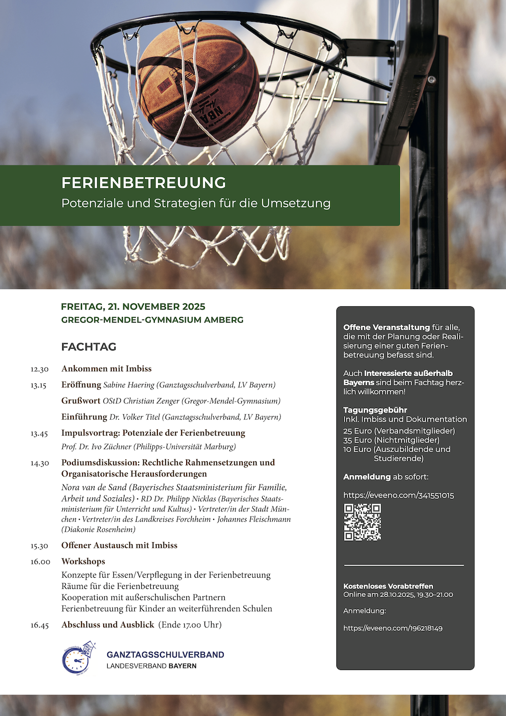 Fachtag "Ferienbetreuung – Potenziale und Strategien für die Umsetzung" (LV Bayern)